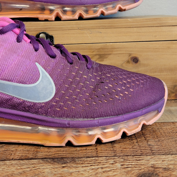Nike Air Max 2017 Running Athletic Shoes Sneakers Pink Bright Purple Mesh 9.5 - Picture 6 of 14
